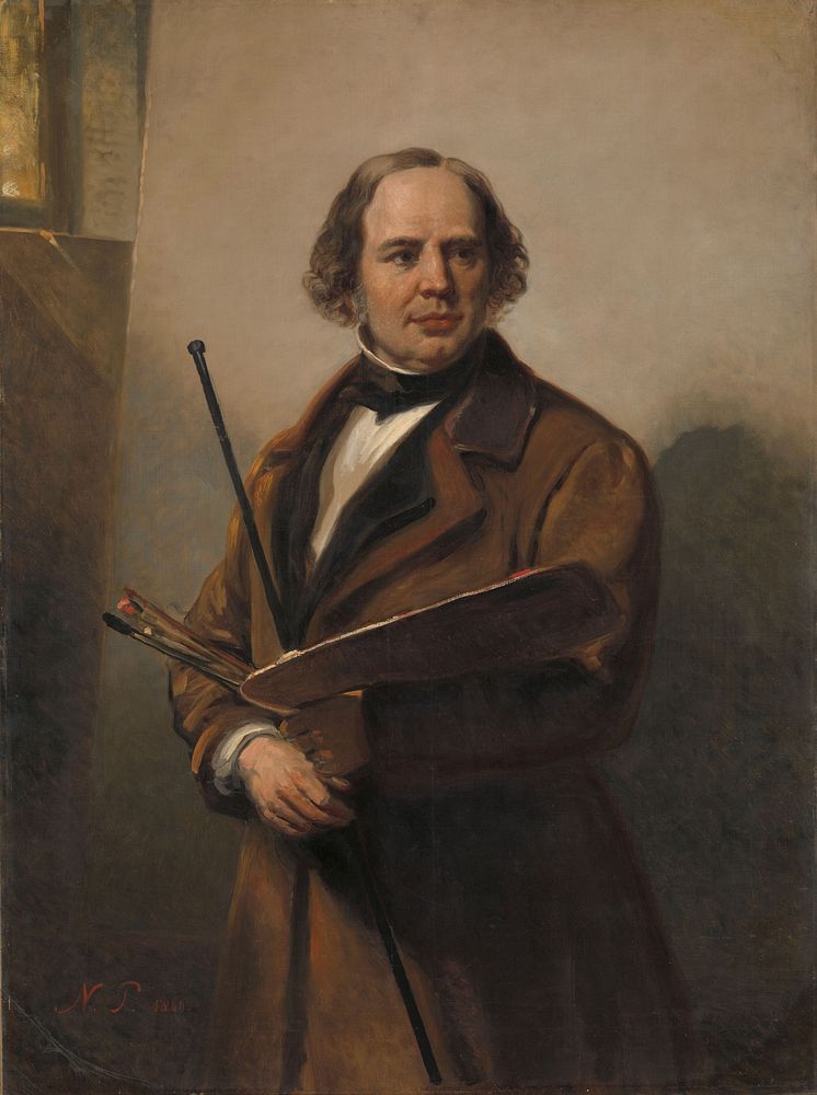 Jan Willem Pieneman, Painter, Father of Nicolaas Pieneman (1860) by Nicolaas Pieneman