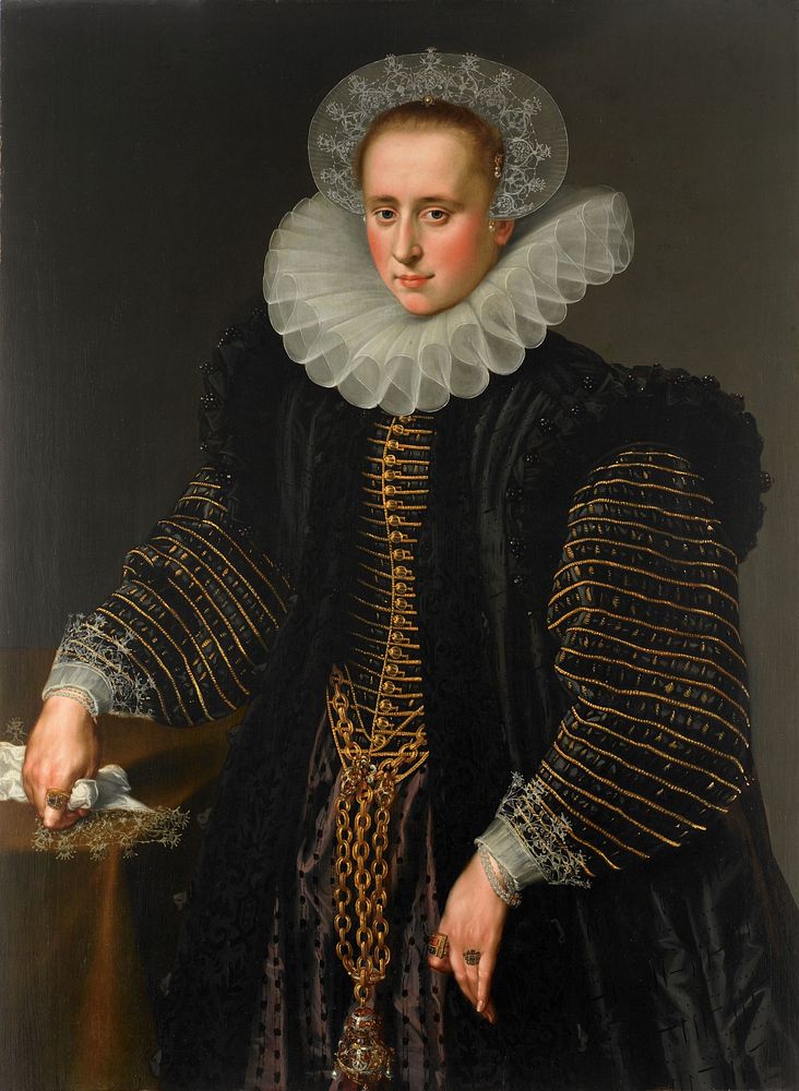 Portrait of a Woman, probably Maria Schuurman (1575-1621) (c. 1599 - c. 1600) by anonymous
