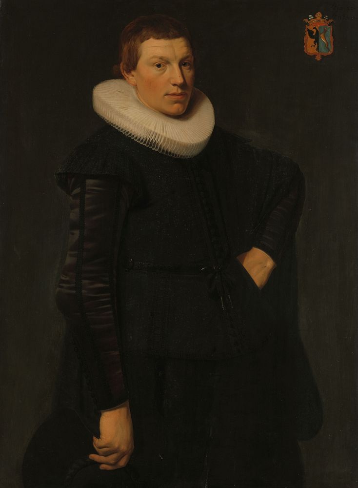 Portrait of Reijnier Ottsz Hinlopen (1608/09-1653) (1631) by anonymous and Nicolaes Eliasz Pickenoy