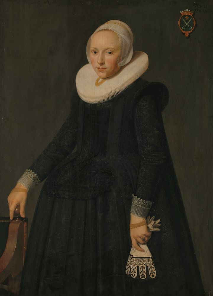 Portrait of Trijntje Tijsdr van Nooij (1606/07-1646) (1631) by anonymous and Nicolaes Eliasz Pickenoy