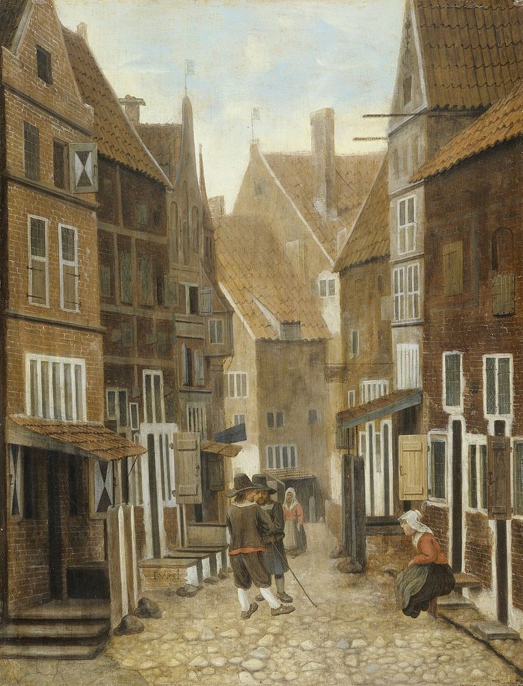 View of a Town (1654 - 1662) by Jacob Vrel