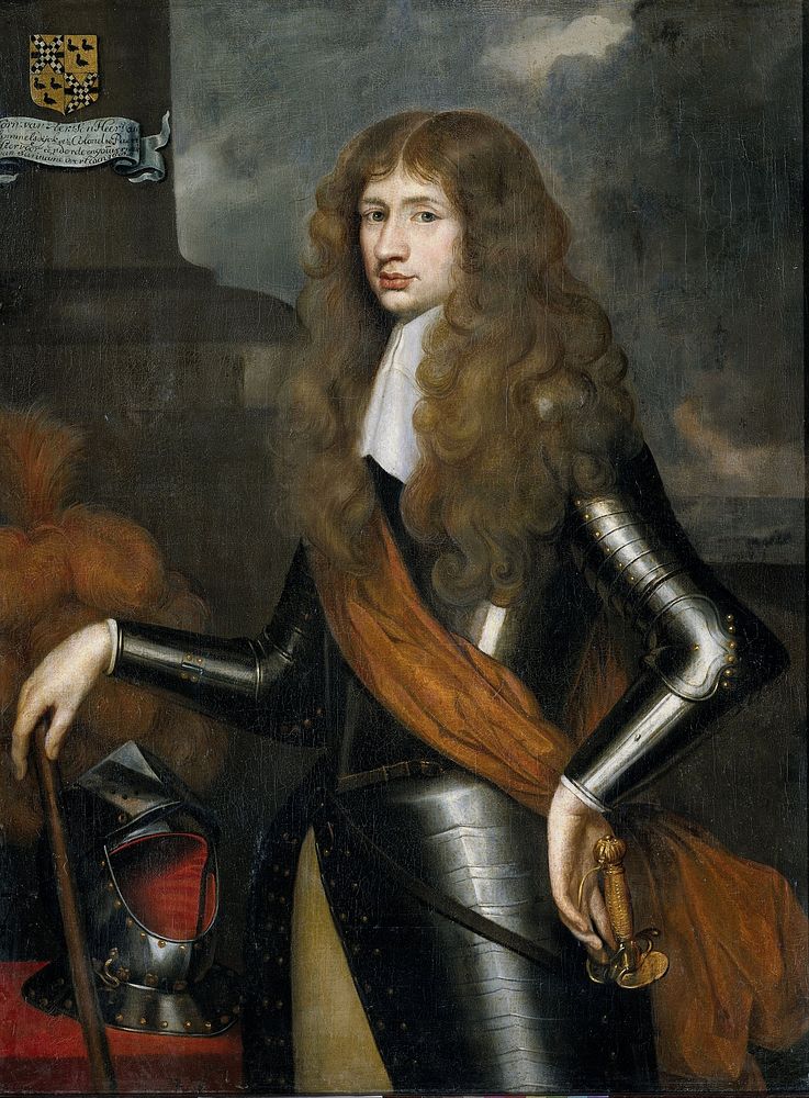 Portrait of Cornelis van Aerssen, Lord of Sommelsdijk, Governor of Suriname from 1683 (c. 1680) by anonymous