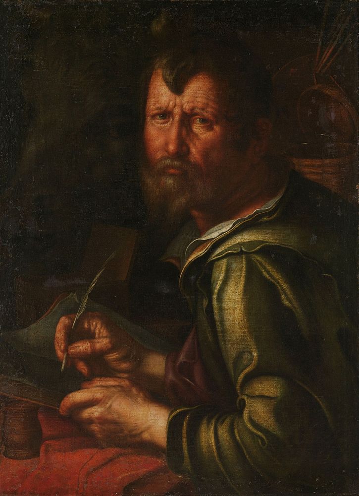 The Evangelist Saint Luke (1610 - 1615) by Joachim Wtewael