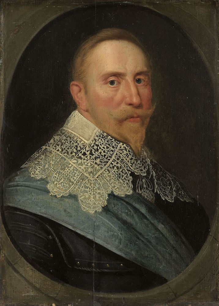 Portrait of Gustav II Adolf (1594-1632), King of Sweden (in or after c. 1633) by Michiel Jansz van Mierevelt
