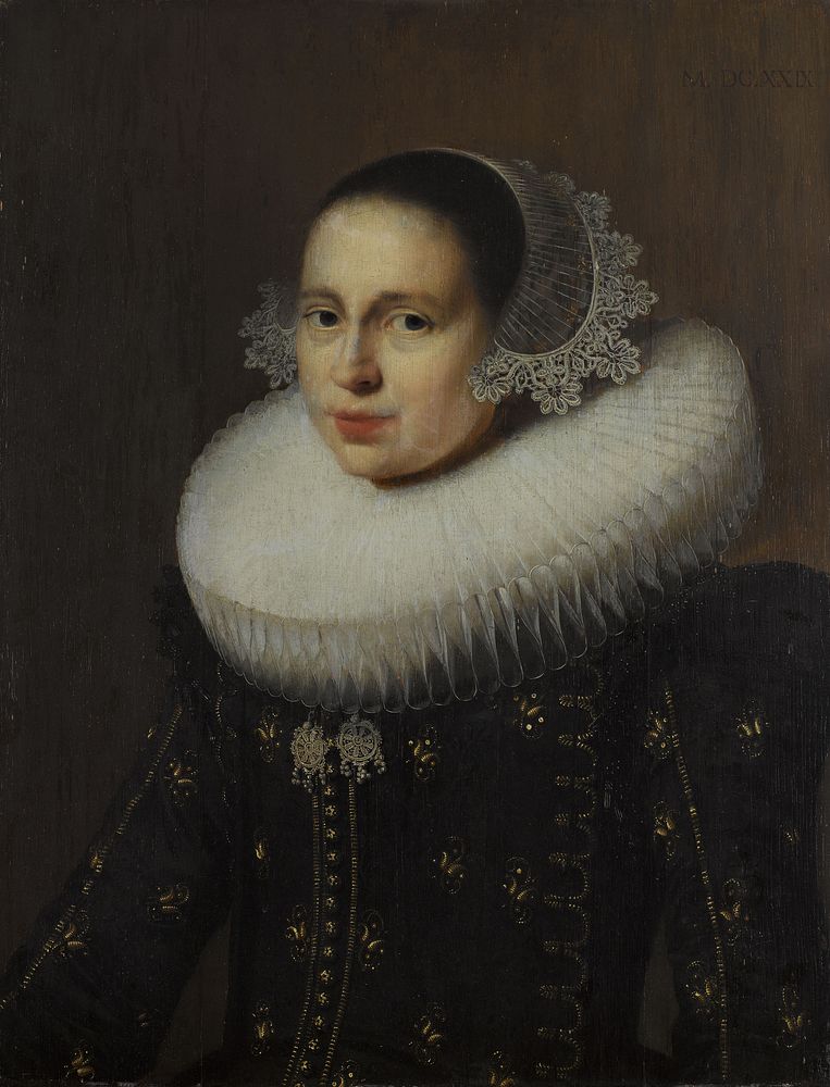 Portrait of Hendrickje Uylenburgh (1600-c. 1682) (1629) by Wybrand de Geest