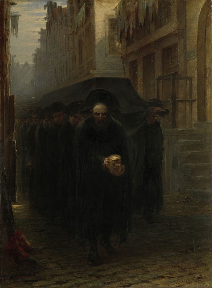 A Jewish Funeral (1860 - 1899) by Hein Burgers