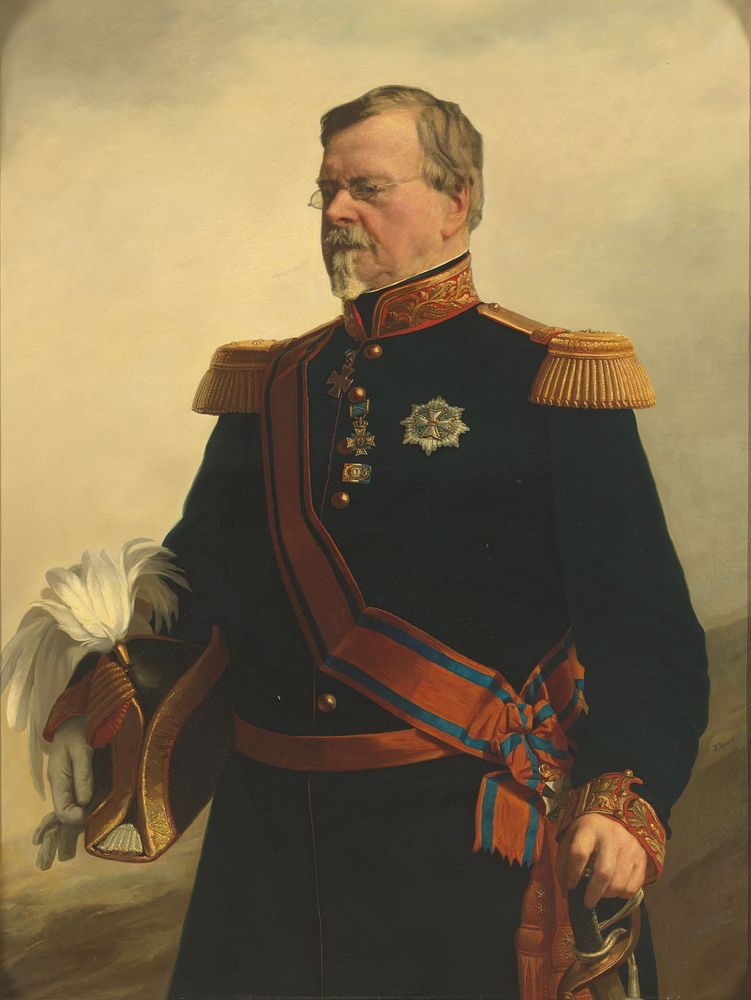 Bernhard (1792-1862), hertog van Saksen-Weimar. Generaal in Nederlandse dienst (1840 - 1862) by Jacob Spoel
