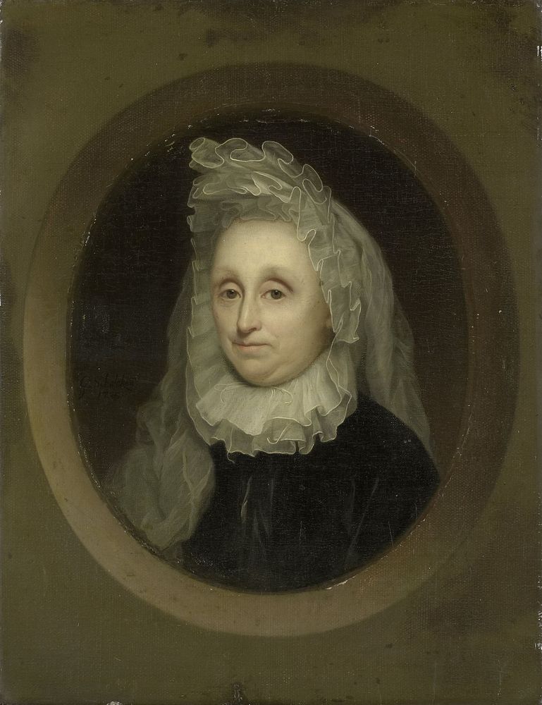 Portrait of Josnia Parduyn (1642-1718), second wife of Aernout van Citters (1705) by Godfried Schalcken