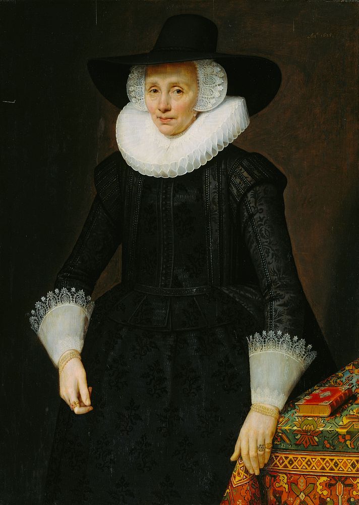 Portrait of Margarita Courten (1564-1640) (1625) by Salomon Mesdach