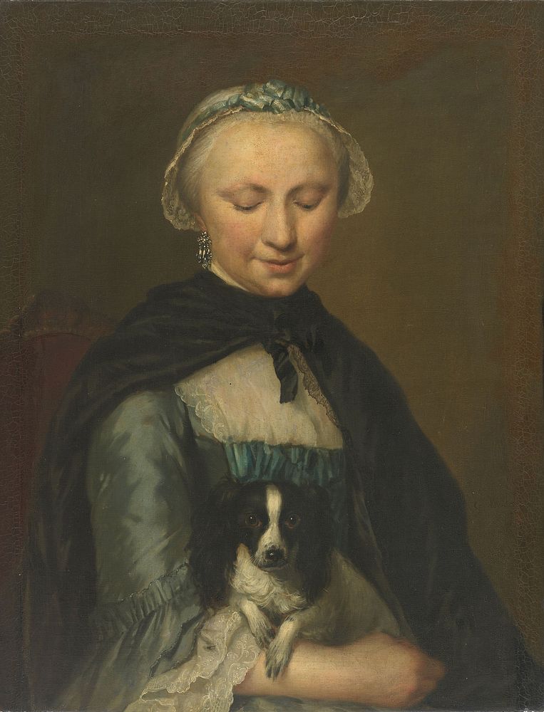 Portrait of Antoinette Métayer, Oldest Sister of Louis Métayer (c. 1759) by George van der Mijn