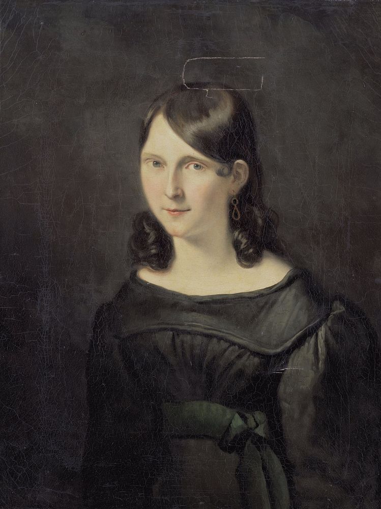 Portret van een meisje, vermoedelijk mejuffrouw Sligting (c. 1830 - c. 1843) by anonymous