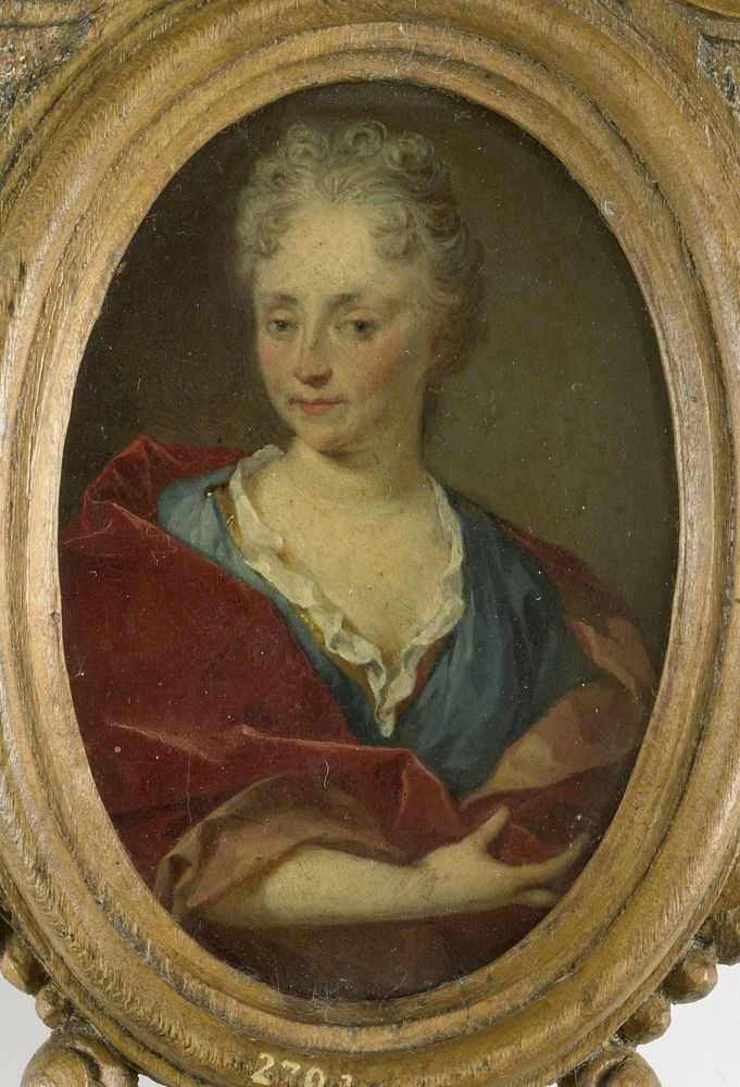 Portret van een vrouw (c. 1710) by Arnold Boonen and anonymous