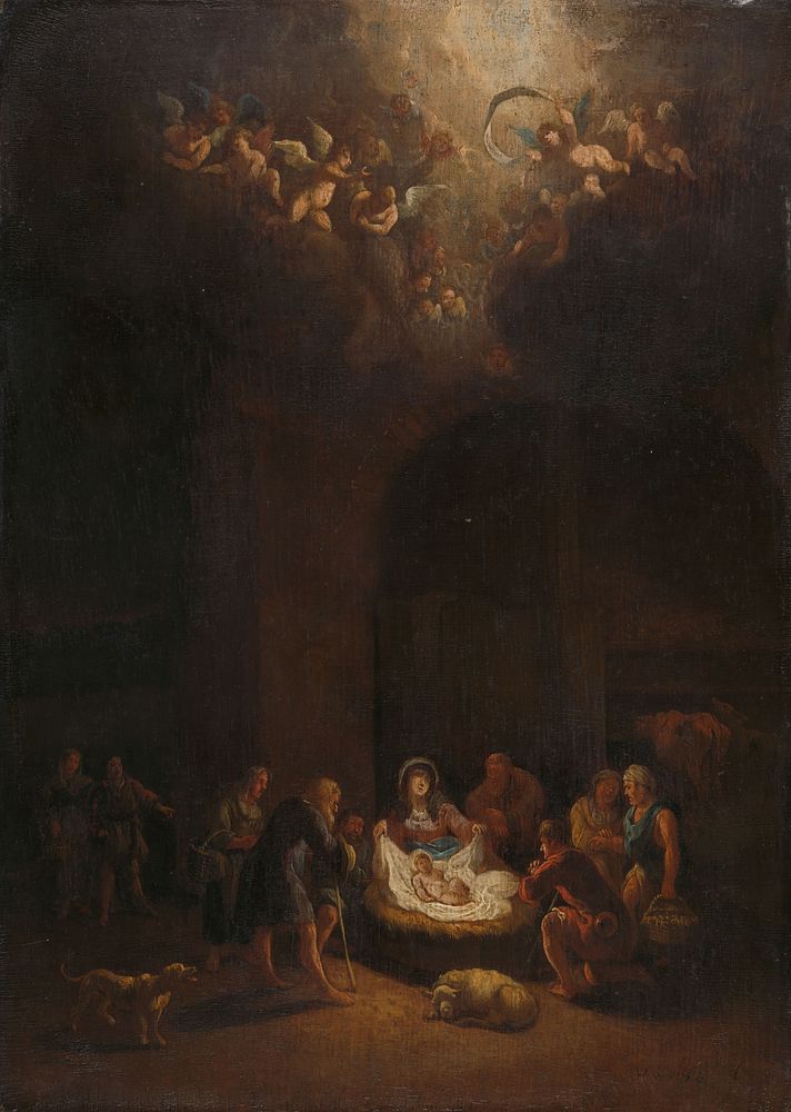 The Adoration of the Shepherds (c. 1680) by Pieter Bout