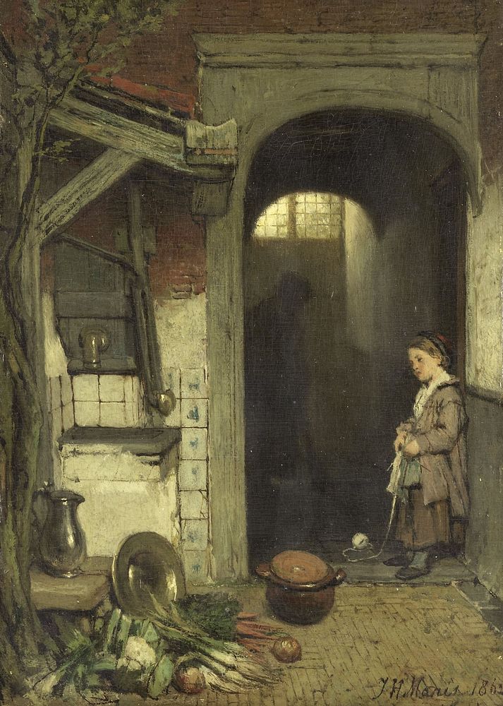 Small Courtyard (1862) by Jacob Maris