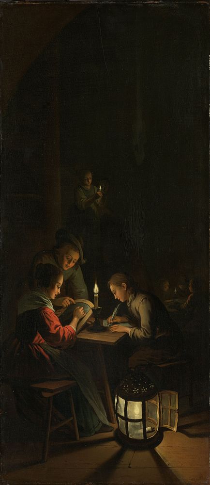 Triptych: Allegory of Art Training (c. 1770) by Willem Joseph Laquy and Gerard Dou