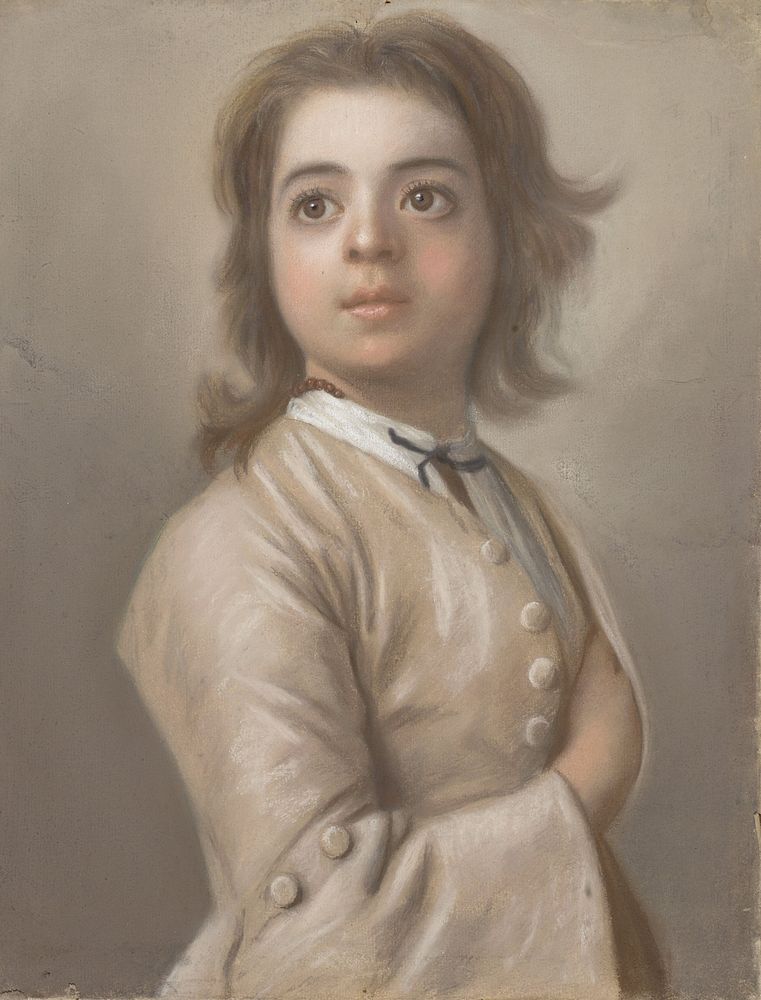 Studie van een jongen ten halven lijve (1736 - 1738) by Jean Etienne Liotard