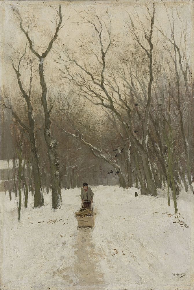 Winter in the Scheveningen Woods (1870 - 1888) by Anton Mauve