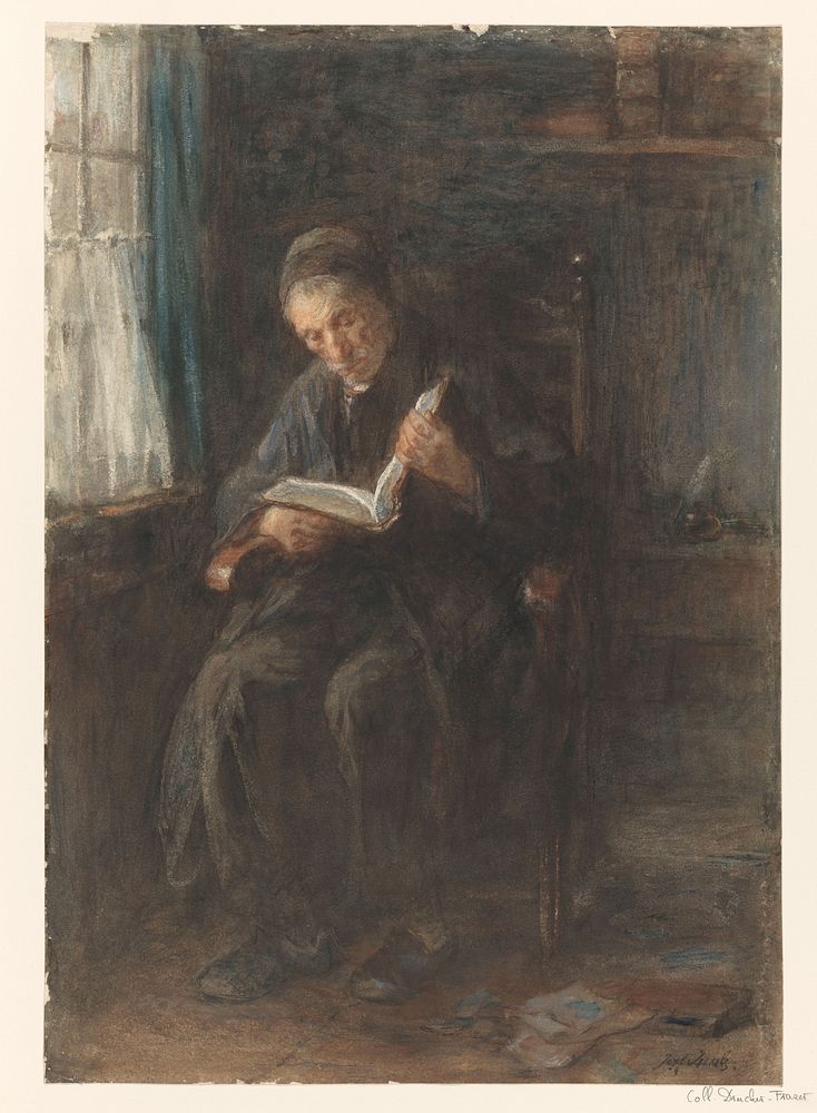 De rabbi (1834 - 1911) by Jozef Israëls