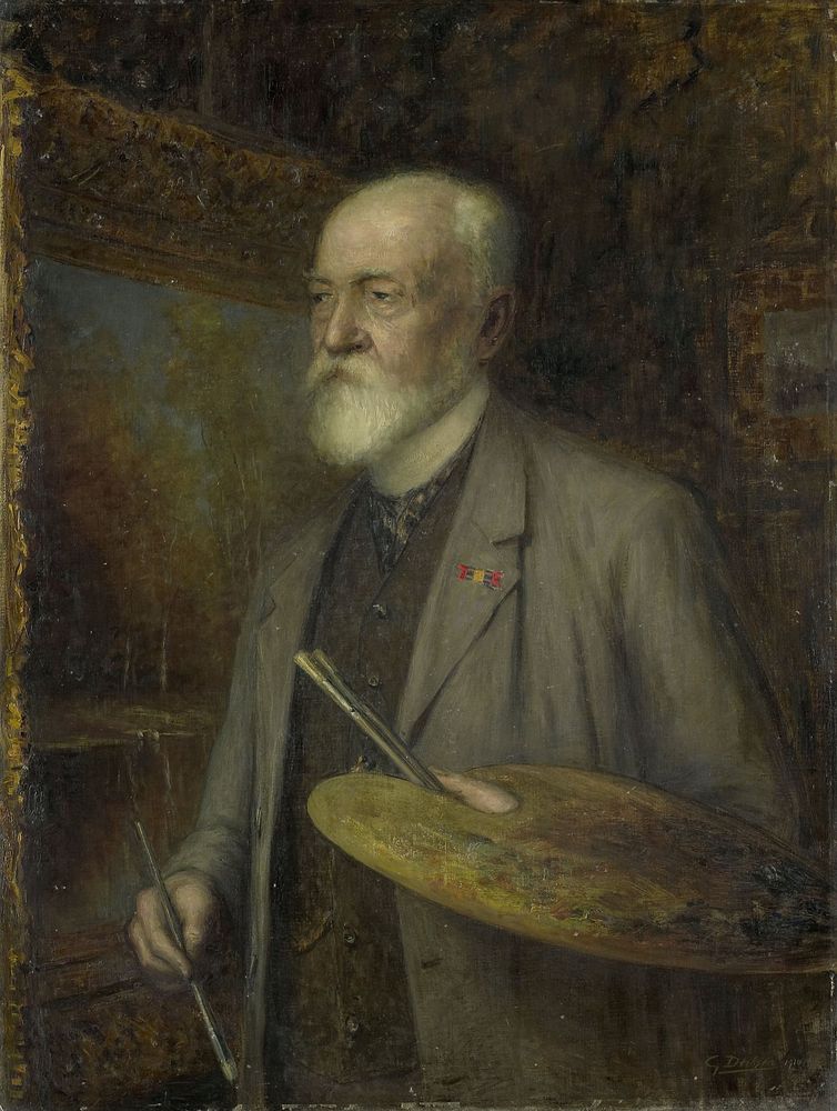 Johannes Gijsbert Vogel (1828-1915), Painter (1910) by Gijsbertus Derksen