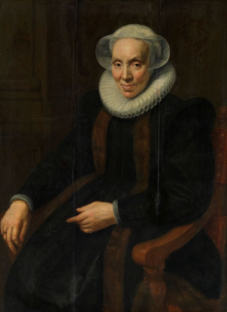 Portrait of Maria van Utrecht (c. 1552/53-1629) (1615) by Paulus Moreelse