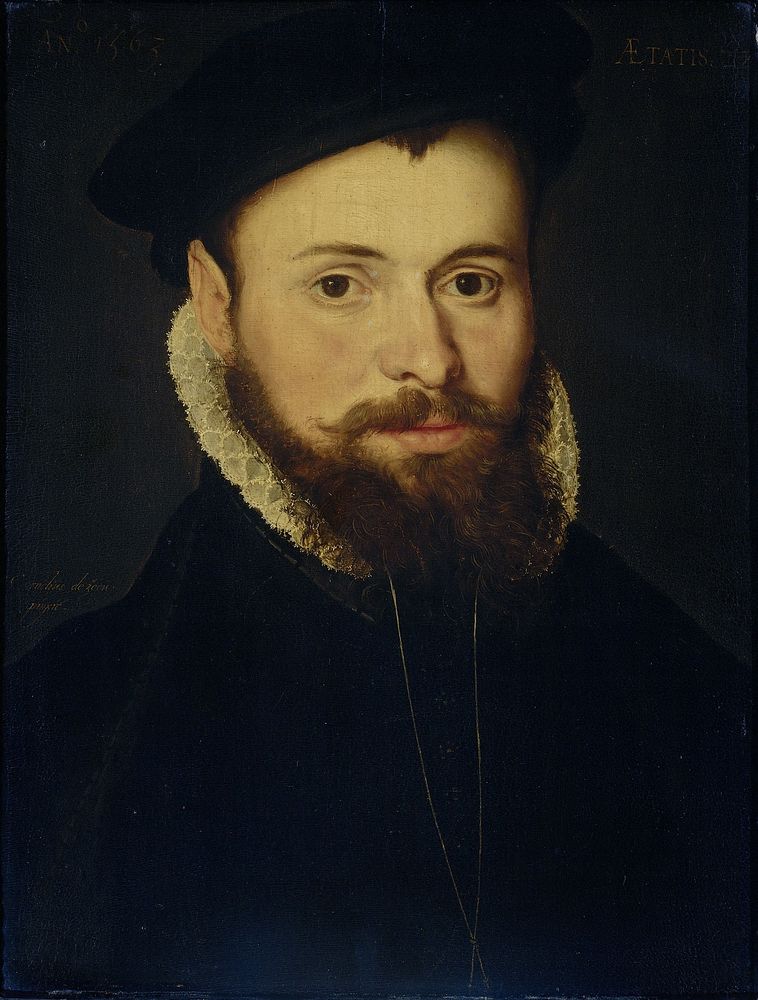 Portrait of a young Man (1563) by Cornelis de Zeeuw and Pieter Pourbus