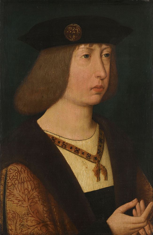 Portrait of Philip the Fair, Duke of Burgundy (c. 1500) by anonymous, Master of the Magdalen Legend and Jacob van Lathem