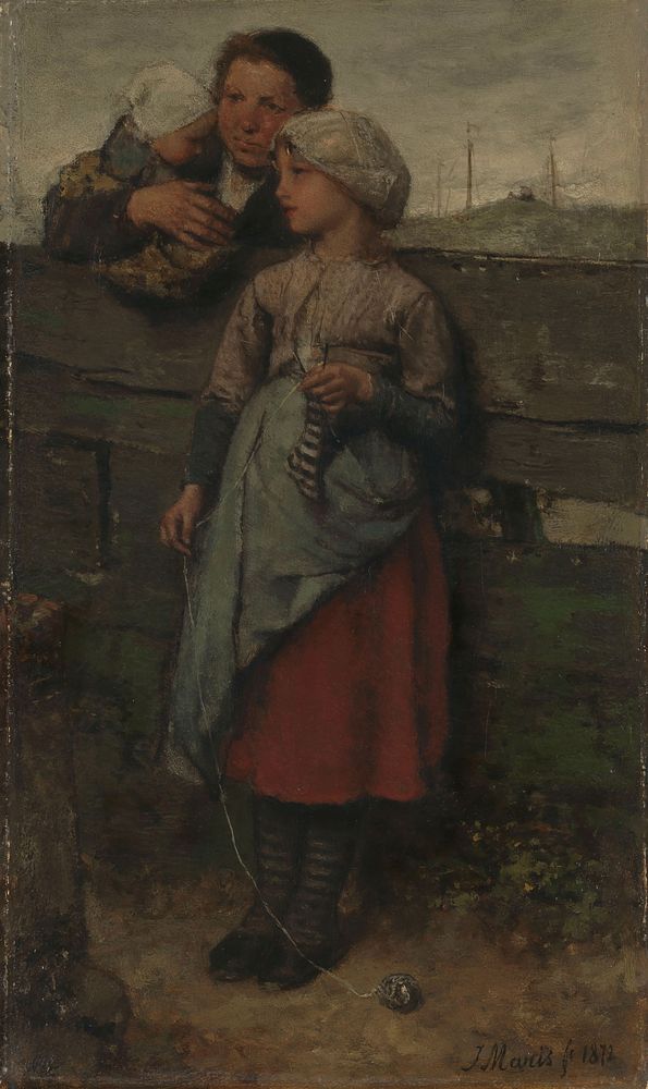 Villagers (1872) by Jacob Maris