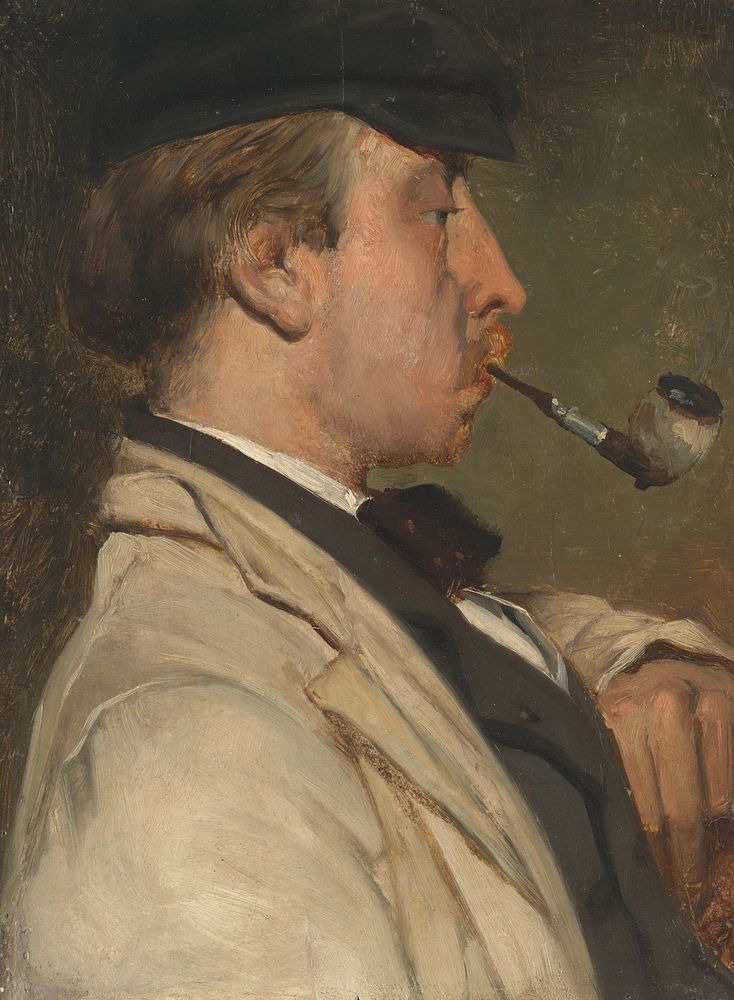 Portrait of Ludwig Casimir ('Louis') Sierig (1834-1919), Painter (1858) by Matthijs Maris