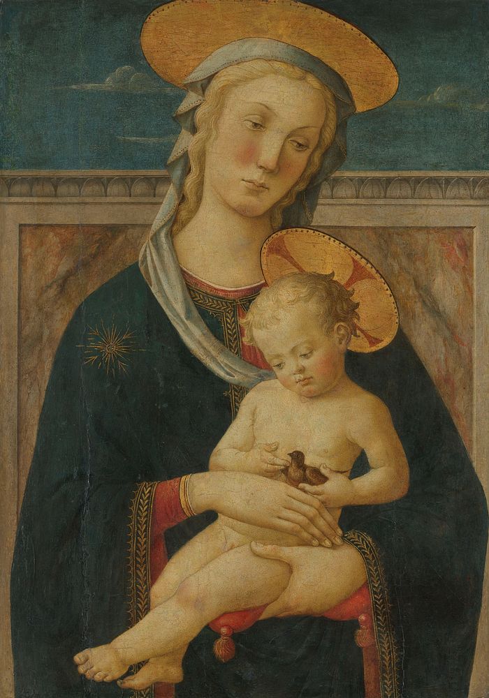 Virgin and Child (1460 - 1480) by Meester van San Miniato and Pier Francesco Fiorentino