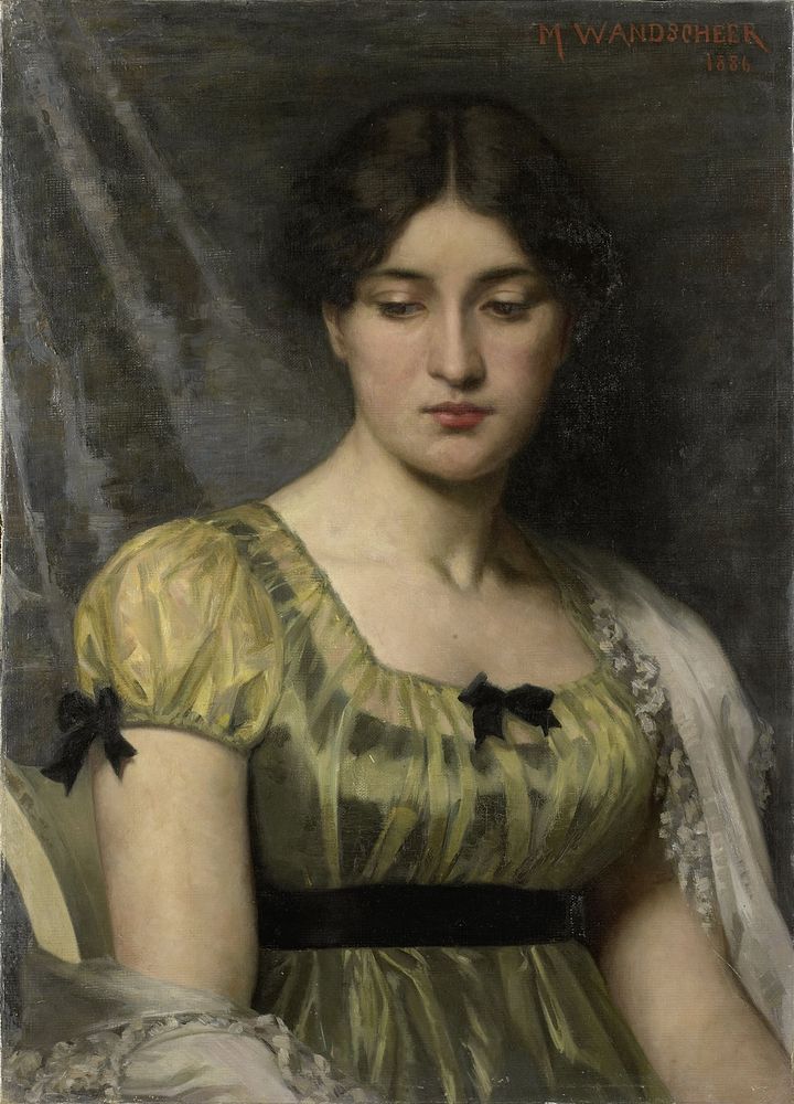 Portrait of a Woman (1886) by Marie Wandscheer