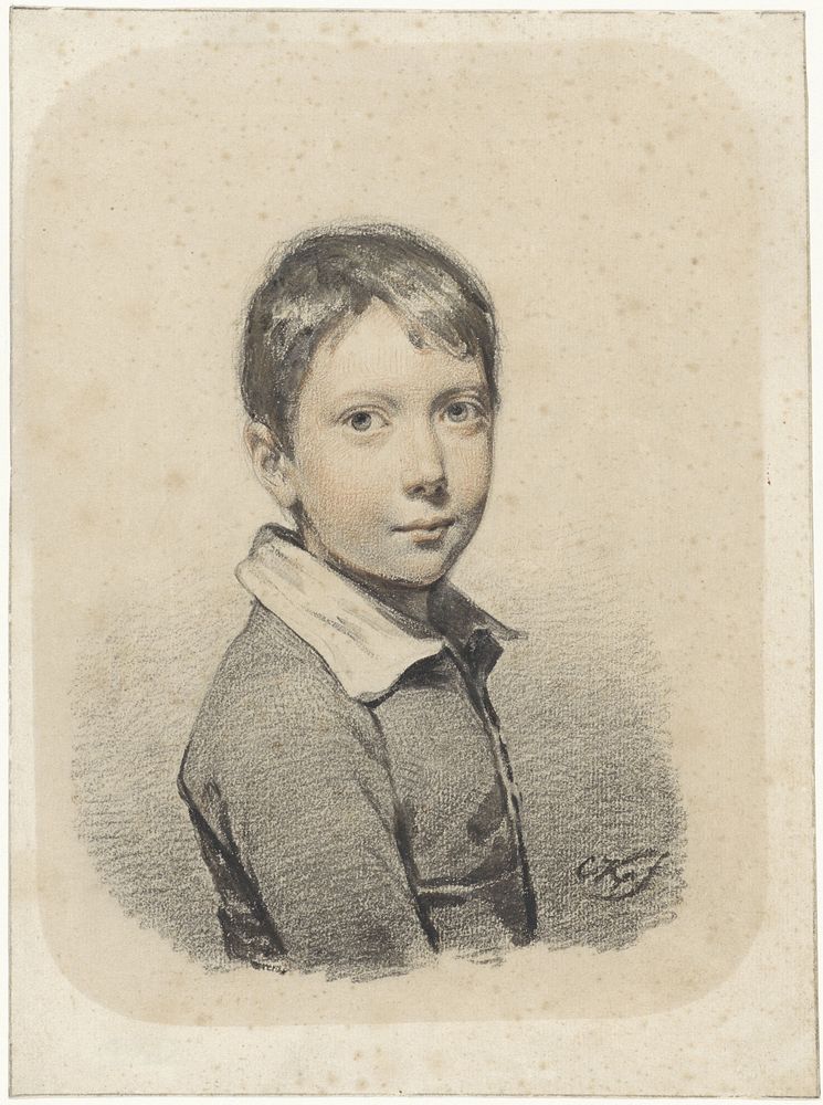 Portret van Gerardus Arnoldus Nicolaus Allebé als jongeman (1807 - 1857) by Cornelis Kruseman