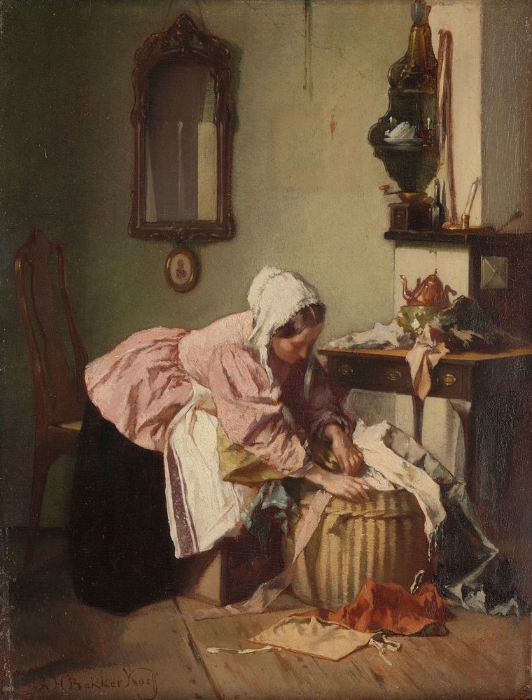 The Rag Basket (c. 1850 - c. 1882) by Alexander Hugo Bakker Korff