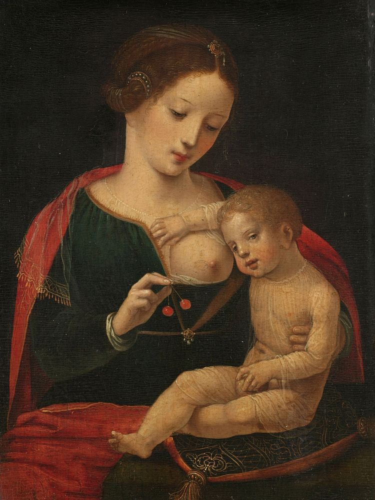 Virgin and Child (c. 1520 - c. 1540) by Meester van de Vrouwelijke Halffiguren