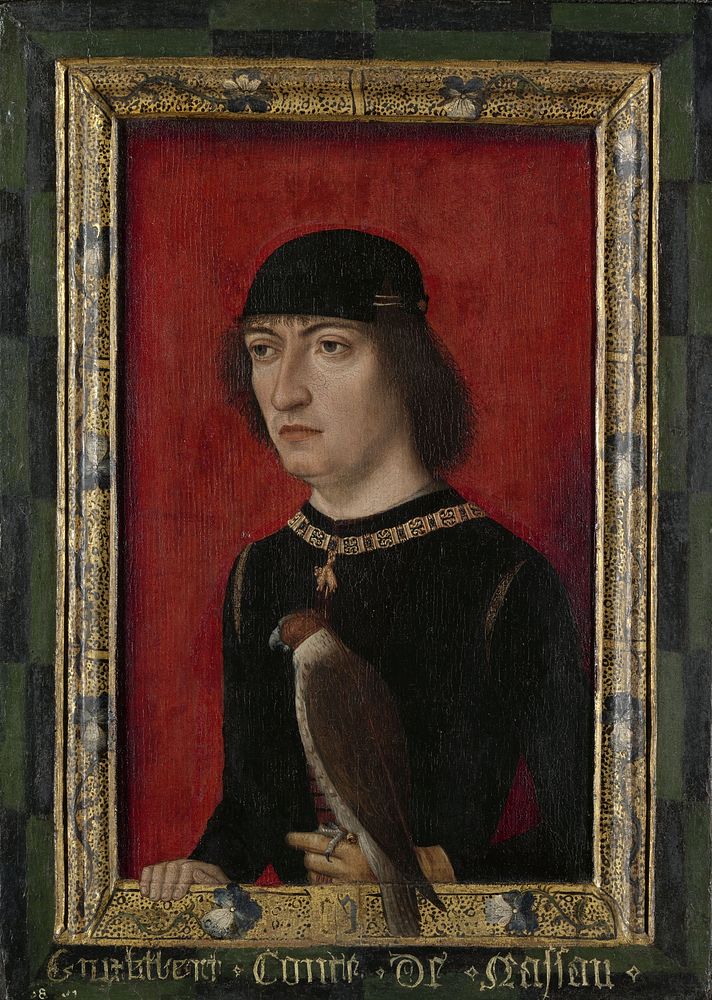 Portrait of Engelbert II, Count of Nassau (c. 1480 - c. 1490) by Master of the Portraits of Princes and anonymous