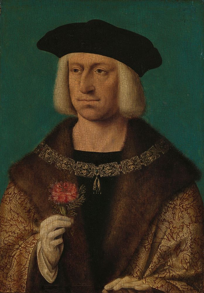 Portrait of Maximilian I (1459-1519) (c. 1530) by Joos van Cleve