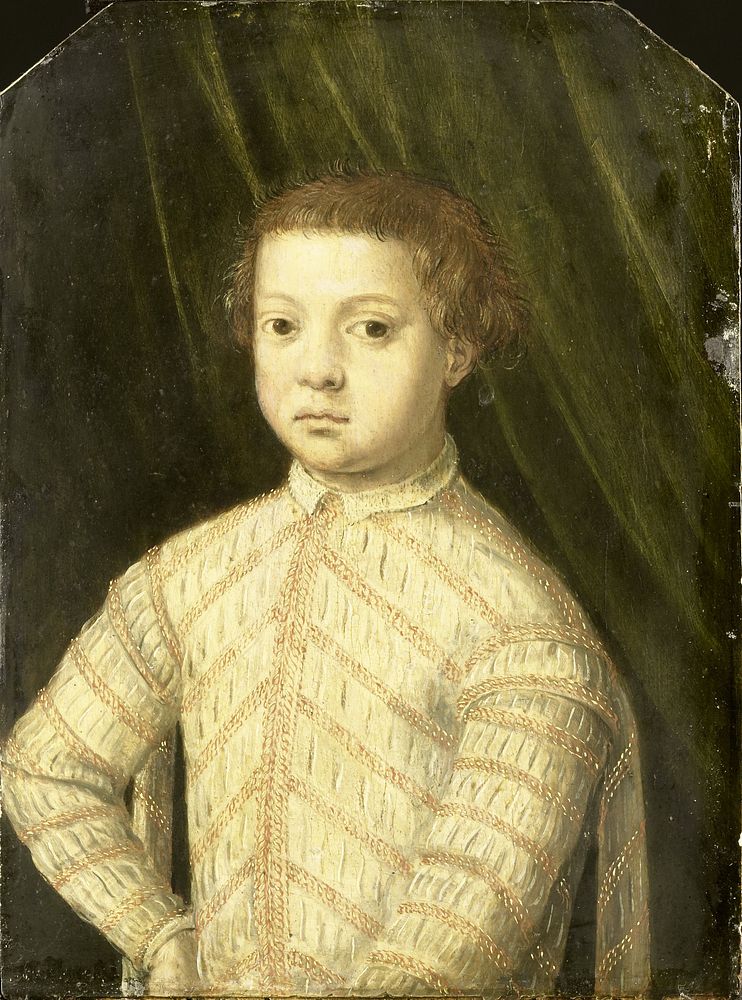 Portrait of a Boy, thought to be Giovanni de' Medici (1543-1562) (1545 - 1570) by anonymous and Angelo Bronzino