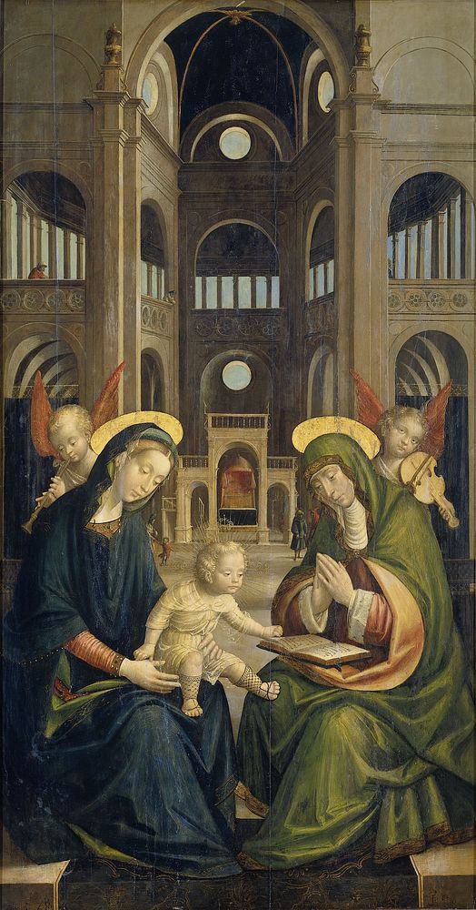 The Madonna and Child with St Anne (1528) by Defendente Ferrari