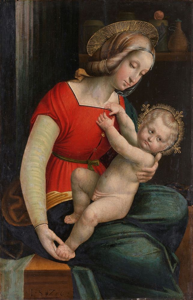 Madonna and Child (1526) by Defendente Ferrari and Rafaël