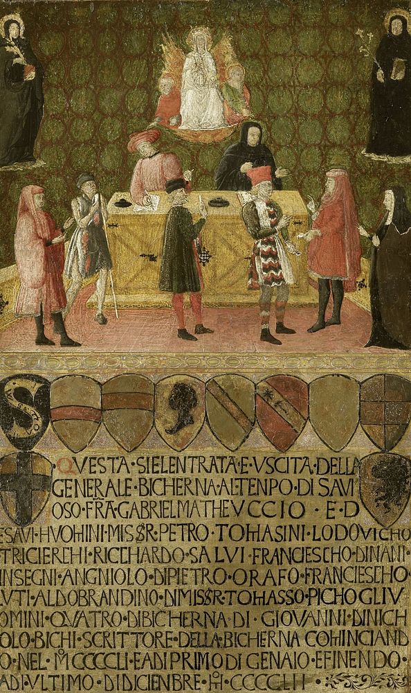 Office of the Tax Administration (Biccherna) of Siena (1451 - 1452) by anonymous