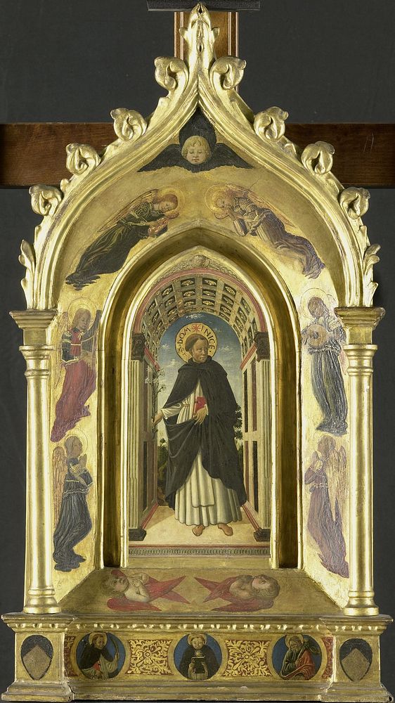 Saint Dominic (1450 - 1499) by anonymous, Meester van de Epifanie van Fiesole and Cosimo Rosselli