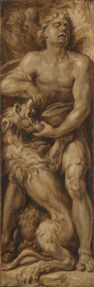 Samson Rending the Lion (c. 1550 - c. 1560) by Maarten van Heemskerck