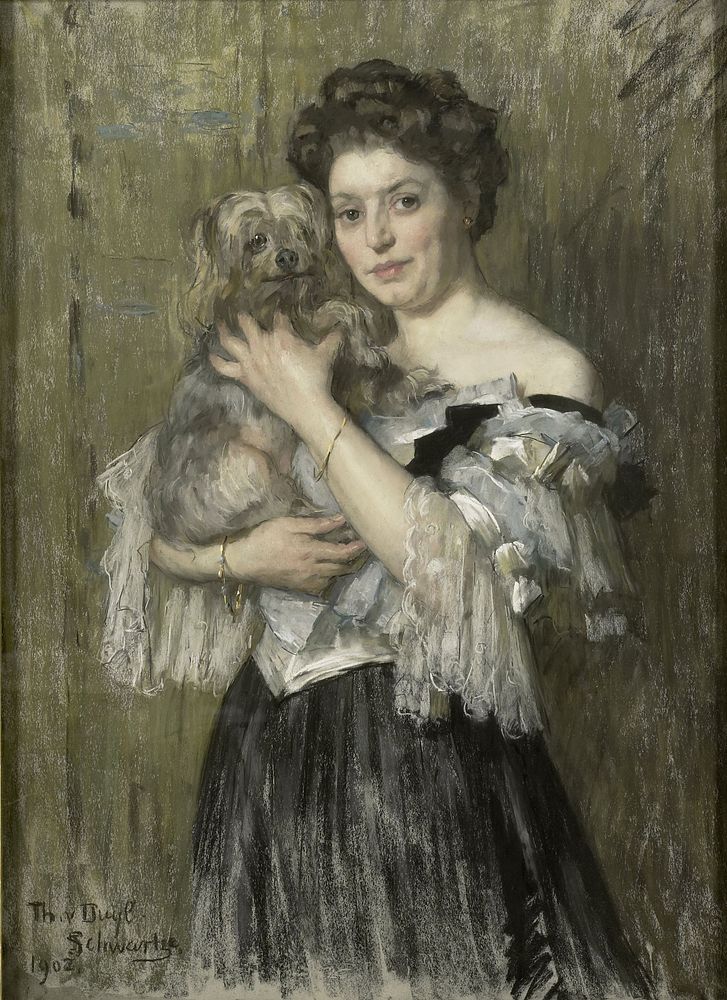 Maria Catharina Josephine Jordan (1866-1948). Echtgenote van de schilder George Hendrik Breitner (1902) by Thérèse Schwartze