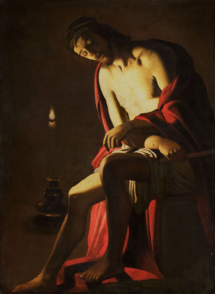 Christ on the Cold Stone (after c. 1614) by Gerard van Honthorst and Georges de La Tour