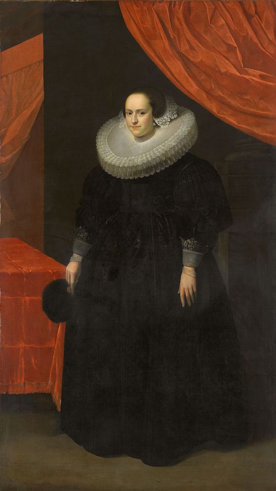 Portrait of Suzanna Moor (1608-57) (in or after 1629) by anonymous and Cornelis van der Voort
