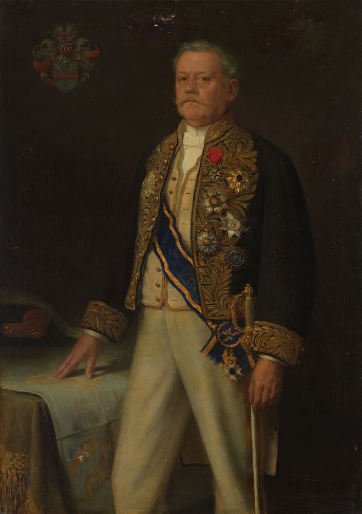 Carel Herman Aart van der Wijck (1840-1914). Gouverneur-generaal (1893-99) (1900) by Louis Storm van s Gravensande