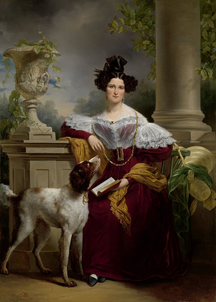 Portrait of Alida Christina Assink (1833) by Jan Adam Kruseman