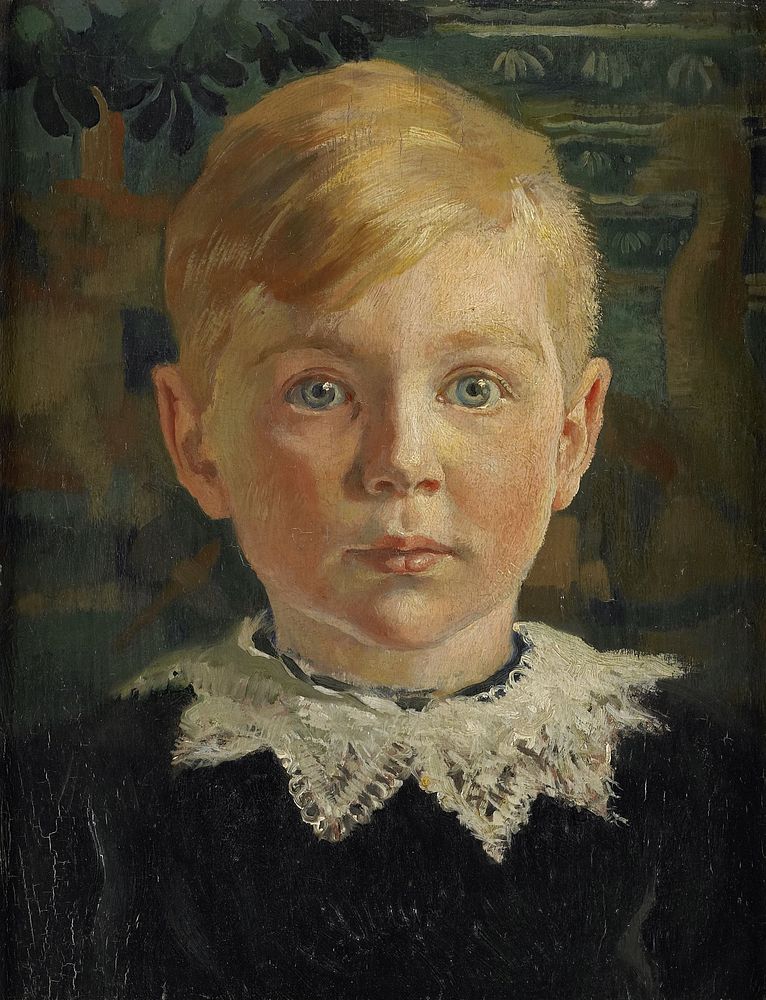 Jeugdportret van Joseph Luns (1914 - 1915) by Huib Luns