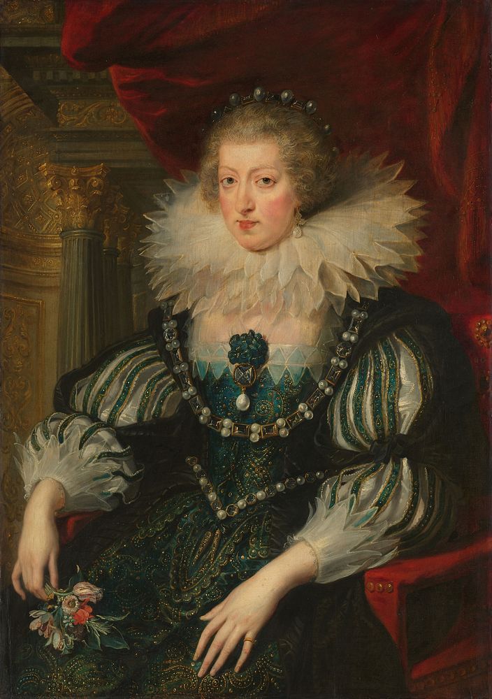 Portrait of Anne of Austria (1601-1666), Queen of France (c. 1628) by Peter Paul Rubens