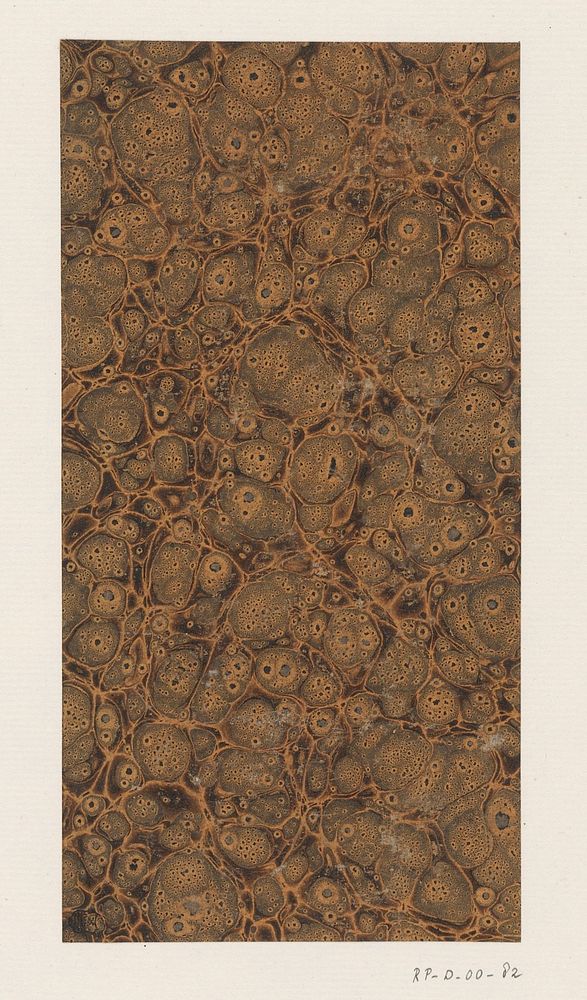 Hagelmarmer in bruin en grijs (1700 - 1850) by anonymous