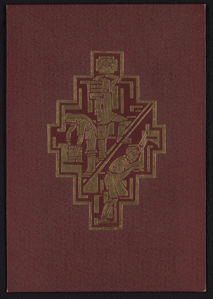 Bandontwerp voor het album bij het 25-jarig jubileum van de ANDB (1919) by anonymous and Richard Nicolaüs Roland Holst